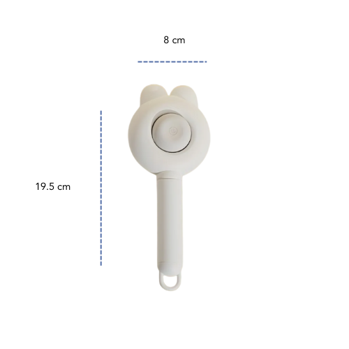 Bunny Fur Brush WHITE