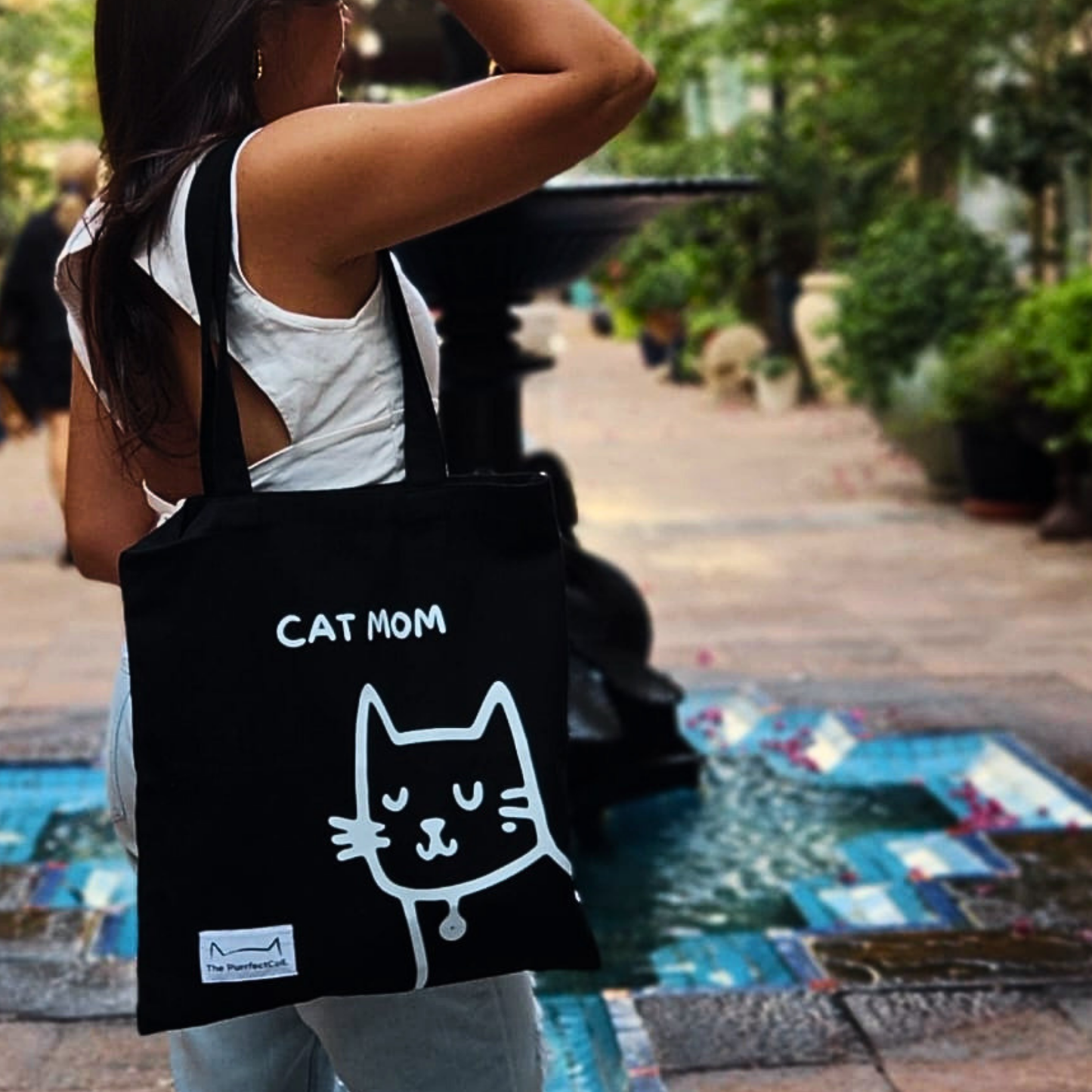 Cat Mom Tote Bag