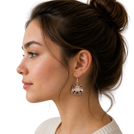 Siamese Cat Meowmy Earrings