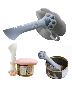 Silicone Can Opener-Scoop and Cover PINK