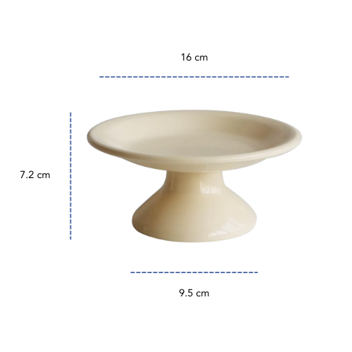 Elevated Plate WHITE (Melamine Resin)