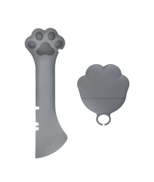 Silicone Can Opener-Scoop and Cover GREY
