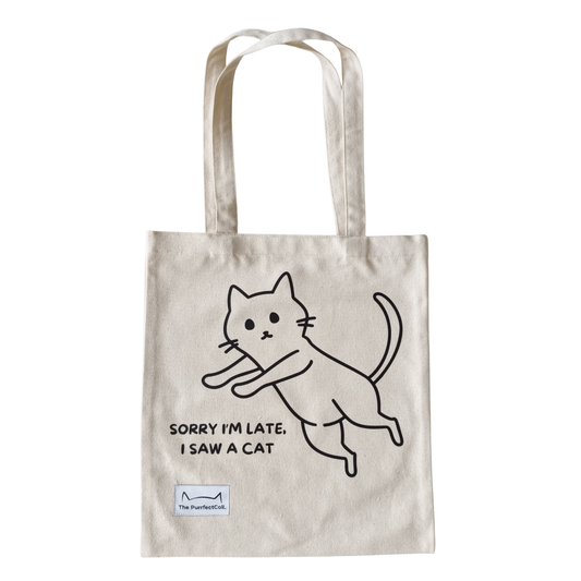 Sorry I'm late, I saw a Cat Tote Bag
