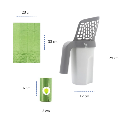 Litter Scoop with Bag Holder