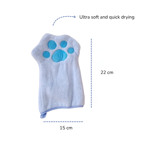 Glove Microfiber Towel for Pets