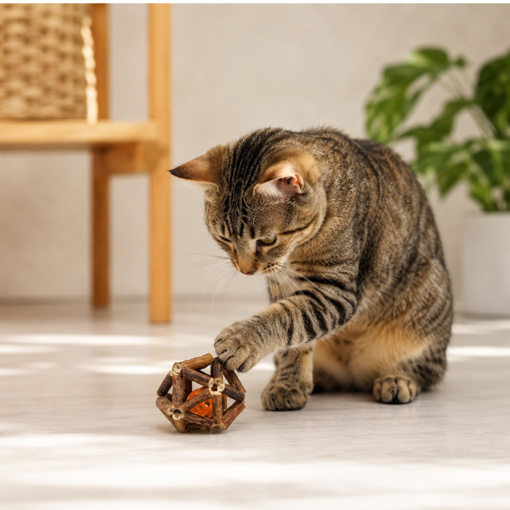 Large Silvervine Ball with Bell