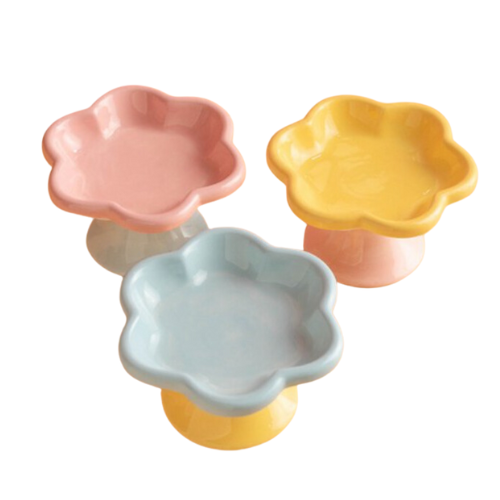 Ceramic Flower Bowl BLUE/YELLOW