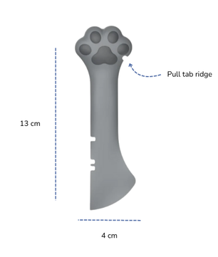 Silicone Can Opener-Scoop and Cover GREY