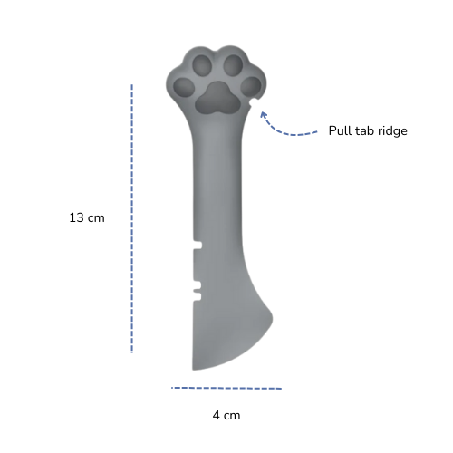 Silicone Can Opener-Scoop and Cover GREY