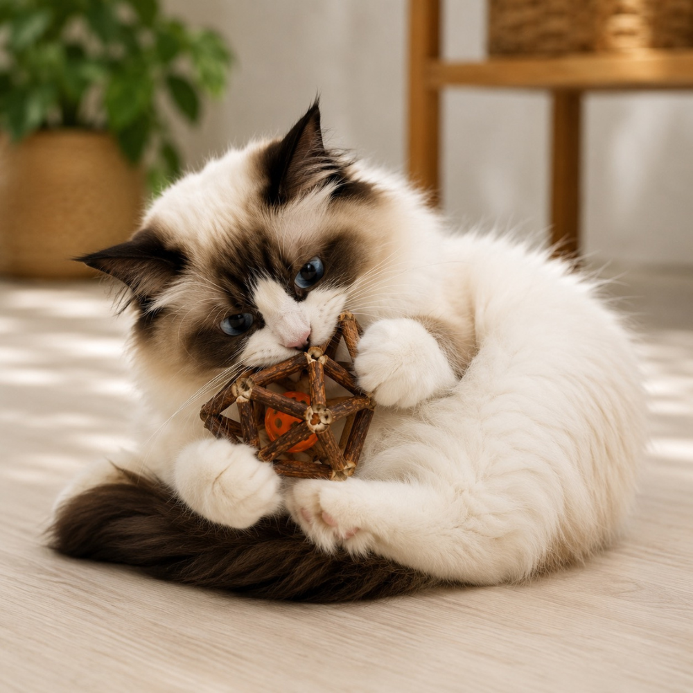 Large Silvervine Ball with Bell