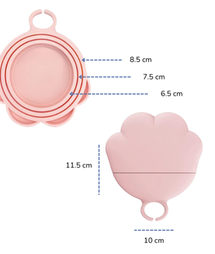 Silicone Can Opener-Scoop and Cover PINK