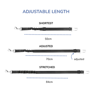 Pet Car Seatbelt – Adjustable & Extendable Safety Leash