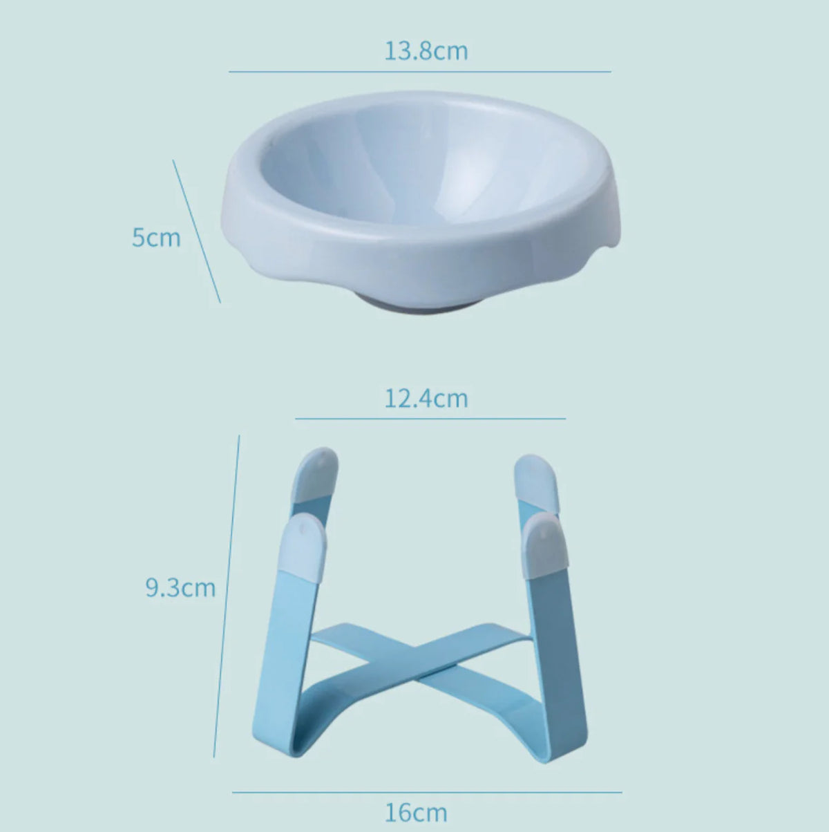 Ceramic Ice Cream Elevated Pet Bowl