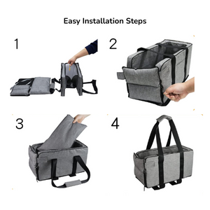 Car Armrest Booster Seat for Cats & Small Dogs | Pet Travel Seat