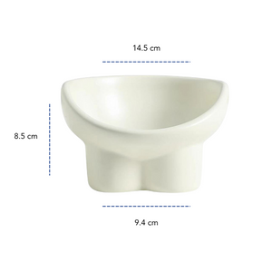 Ceramic Raised Bowl for Cats