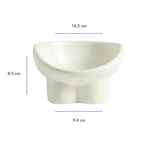 Ceramic Raised Bowl for Cats