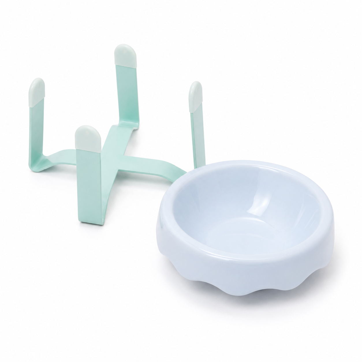 Ceramic Ice Cream Elevated Pet Bowl