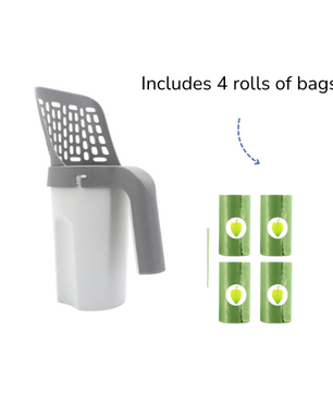Litter Scoop with Bag Holder