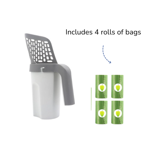 Litter Scoop with Bag Holder