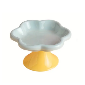 ceramic raised bowl for cats
