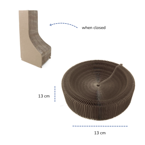 large cat bed accordion cardboard